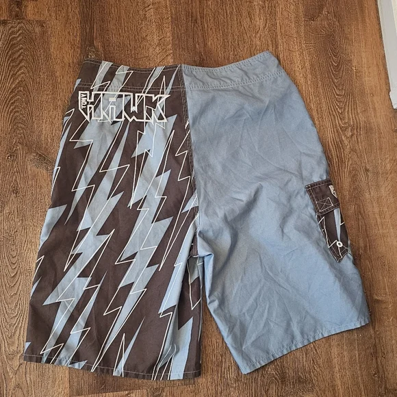 Tony Hawk Light Blue and Black Shorts Size 32 - Picture 2 of 3